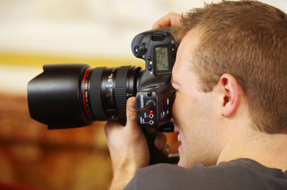 Professional Photographer at Work